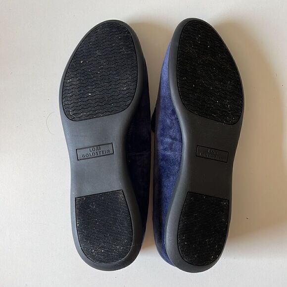 NIB Lori Goldstein Collection Indigo Blue Flats Size 8.5M - Picture 8 of 9